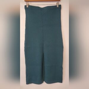 Chic Teal Pencil Skirt